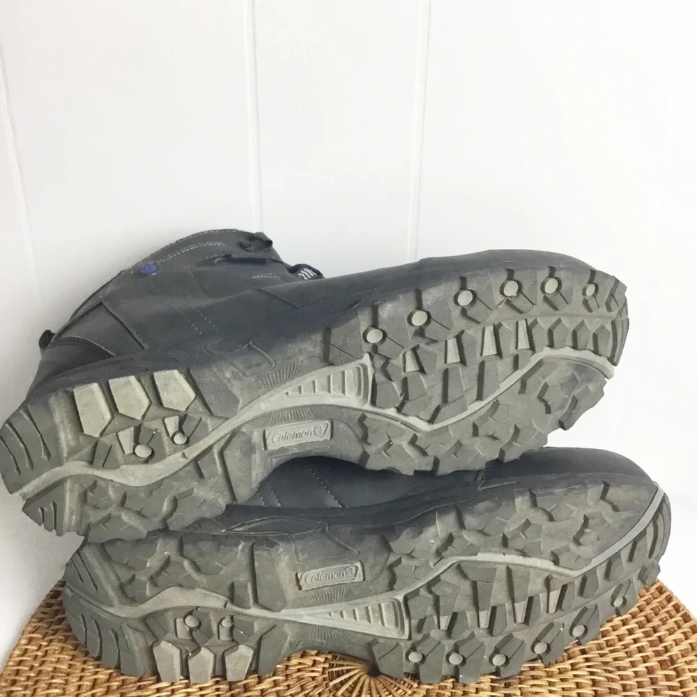 Coleman Hiking Boots Mens Black & Blue Size 13